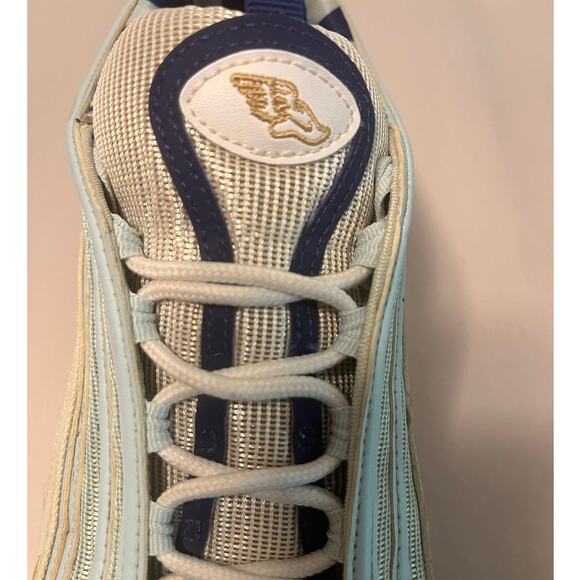 Nike Air Max 97 Golf NRG Wing It Unique Baby Blue Navy Blue & White Men's sz 9.5 - Picture 4 of 10